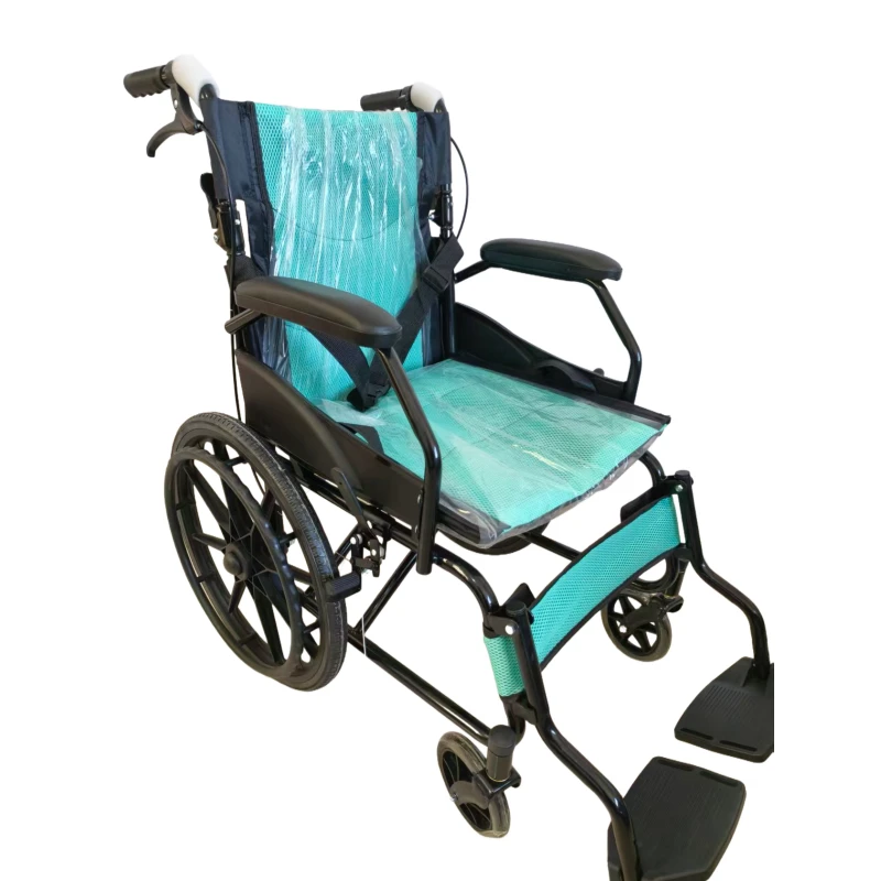 20-inch wheels with guard pedals and flip-up manual wheelchair