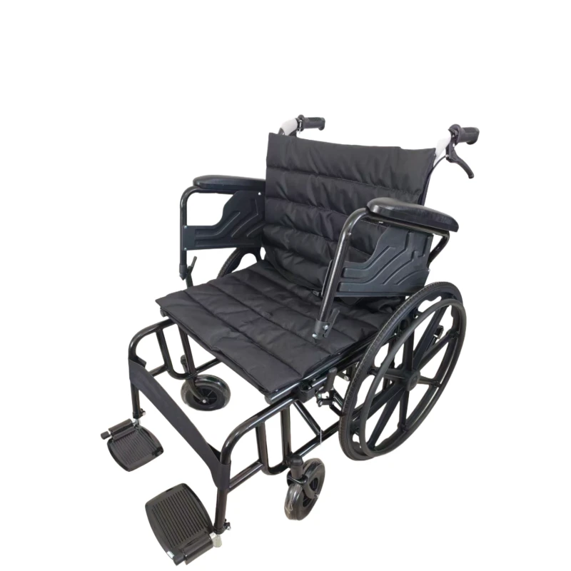Customizable seat widened foldable manual wheelchair