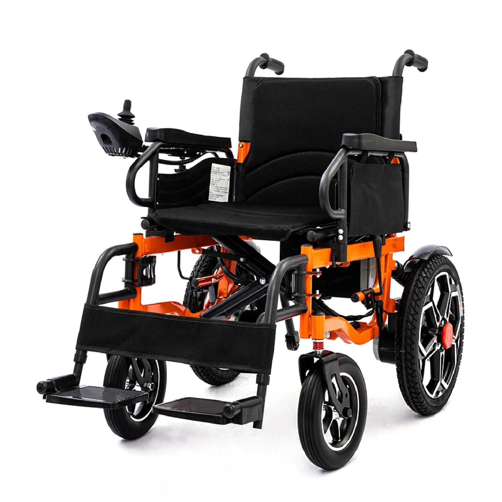 Durable Lightweight Portable Electric Wheelchair High Quality Foldable Elevating Legrest Reclining Feature Made Durable