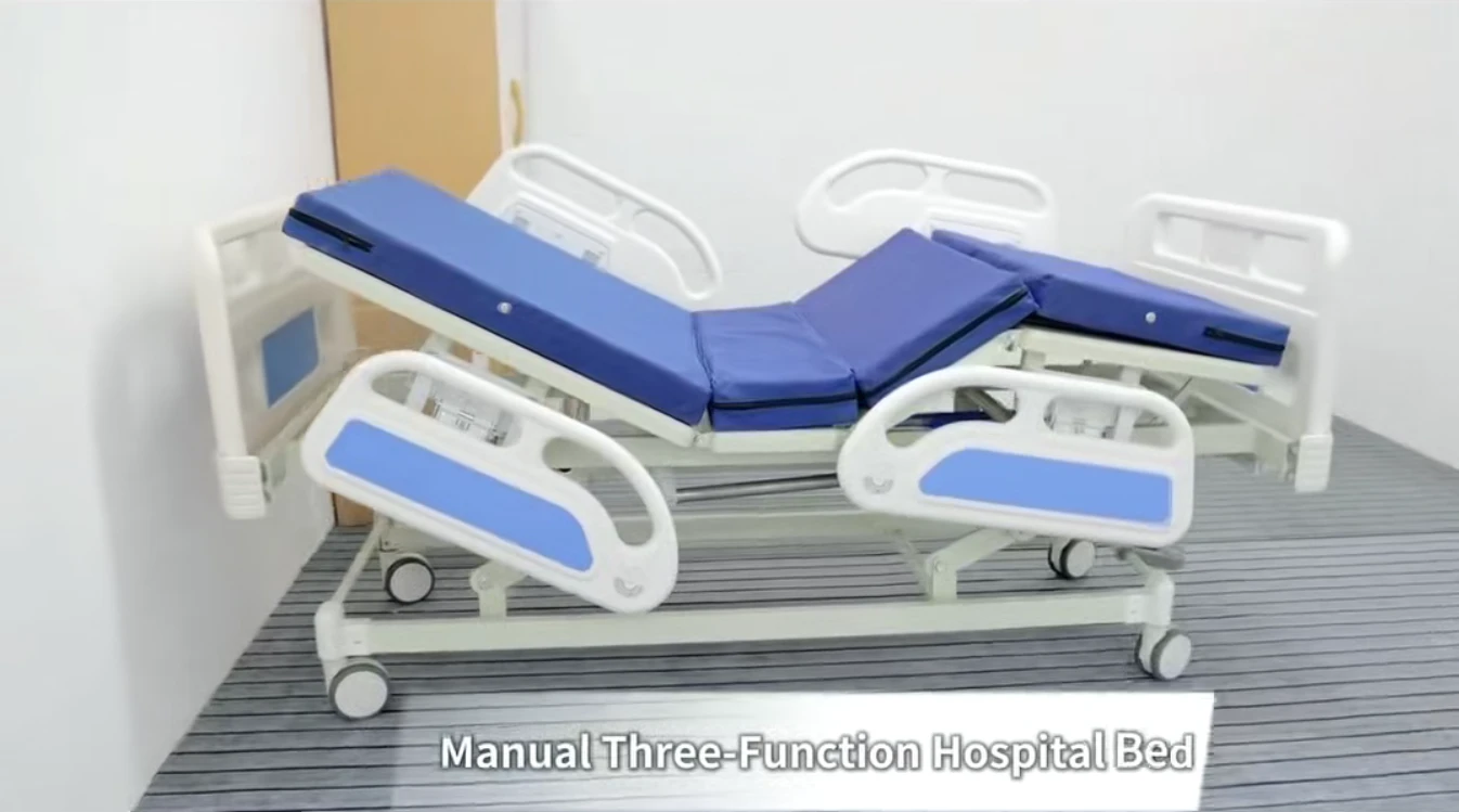 A Complete Review of the Manual 3-Function Hospital Bed: Backrest, Leg Rest, and Height Adjustment