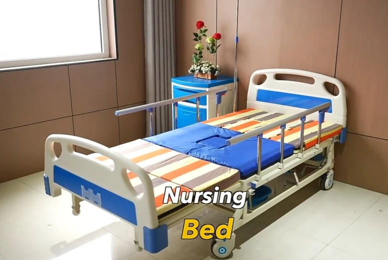 Multi Functional Manual Crank Home Care Bed