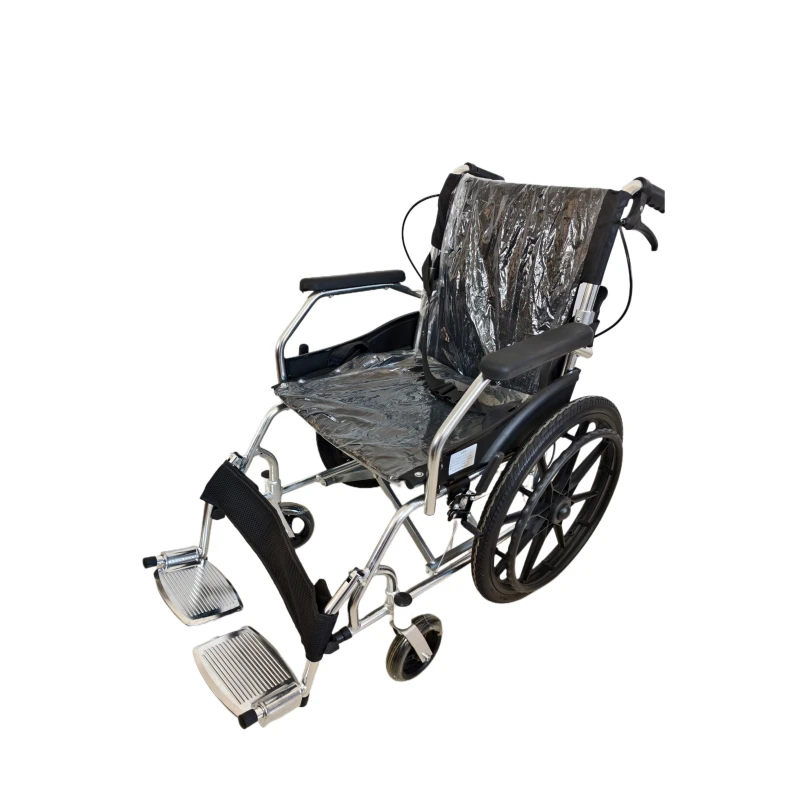 Portable aluminum alloy foldable manual wheelchair