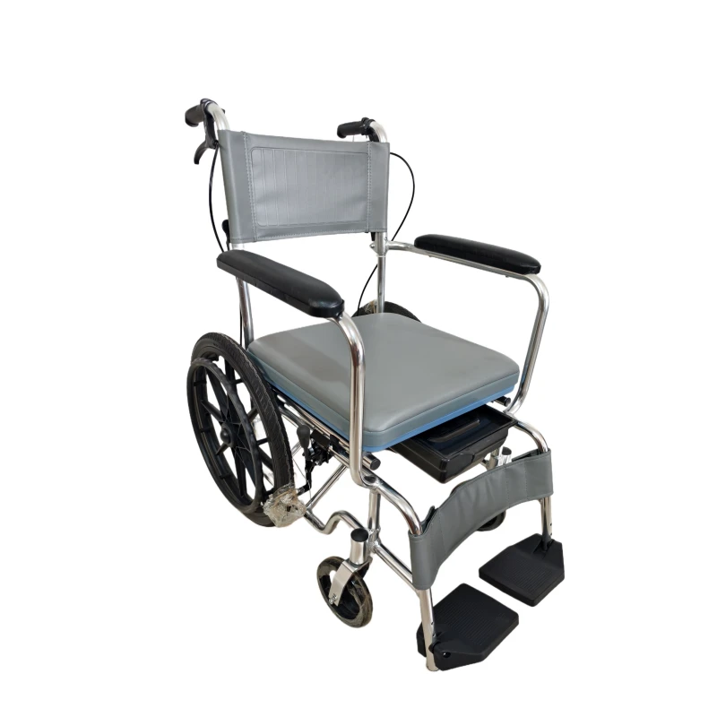 Hospital wards are designed for the elderly and disabled, with showers and manual wheelchairs